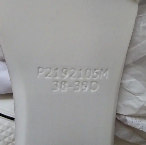 Stella McCartney Cotton Lace Up Sneakers Size 39 White Tan - Picture 11 of 11